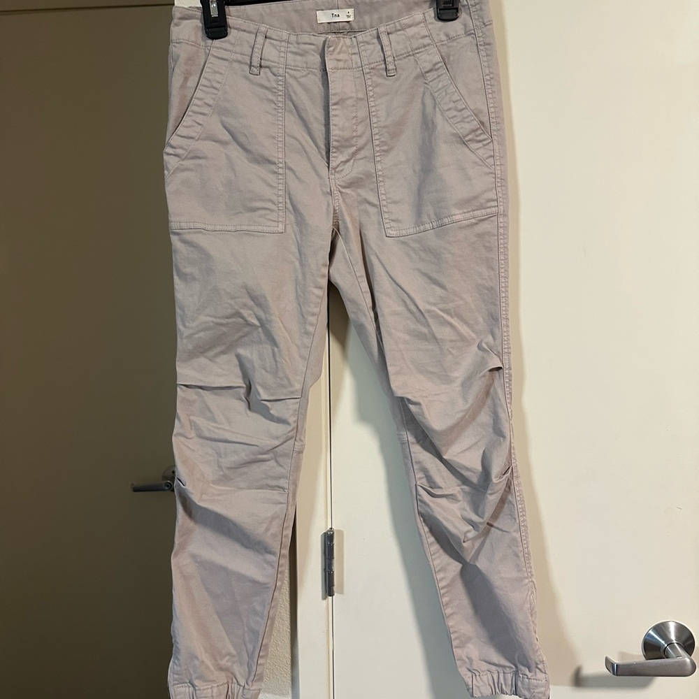 Mauve Slim Cargo Pants